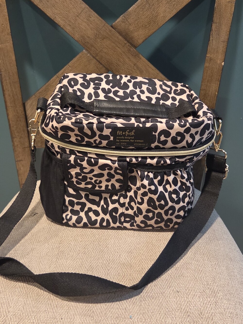 Leopard Print Insulated Cooler Bag